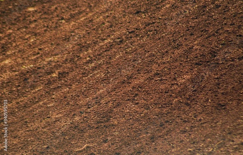 Mud track motocross background. Tropical land type