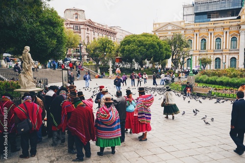 Square in La Paz, Bolivia