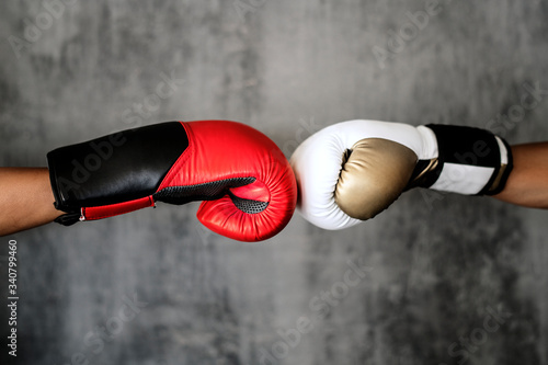 Boxing class at the gym