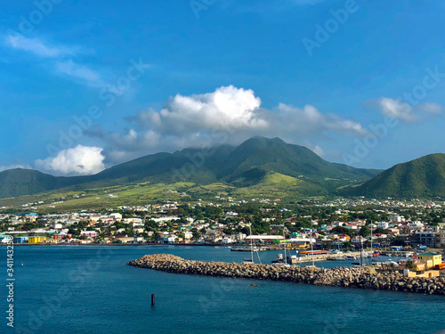 Basseterre on St. Kitts and Nevis island