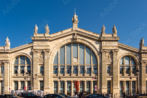 Gare du Nord station in Paris, France