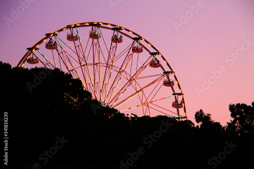 ferris wheel at night