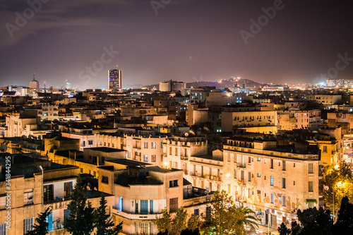 night view of tunis