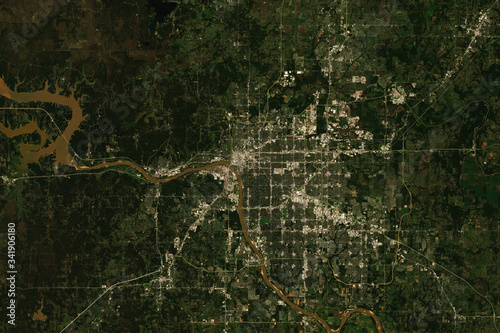 High resolution satellite image of Tulsa, USA - contains modified Copernicus Sentinel Data (2019)