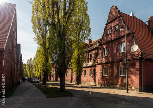 Ruda Śląska 15 April 2020 - beautiful architecture of the old historic Silesian city