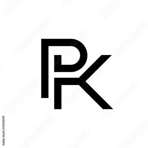 Letter PK logo