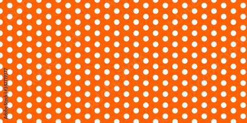 seamless pattern with dots ( polka dot pattern on amber background color)