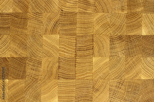 Oak wood butcher end grain chopping block board