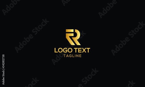 TR FR logo design template vector illustration minimal design