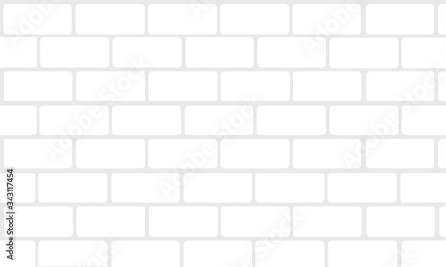 White brick wall. Building stone illustration