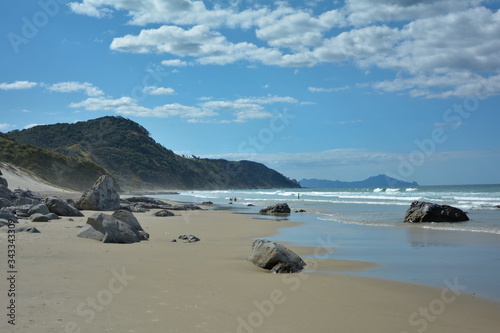 Sandy beach Mangawhai Heads, New Zealand