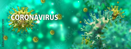virus cell neon background 