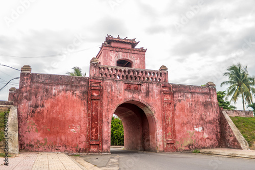 Front gate of the old Dien Khanh Citadel, situated in Dien Khanh District. The citadel was built by French for Nguyen Anh in 1793