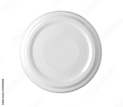 White bottle lid isolated o