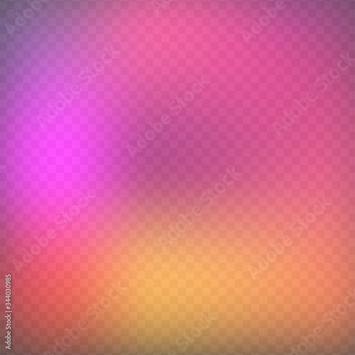 Multicolored mesh gradient on black background. Vector illustration