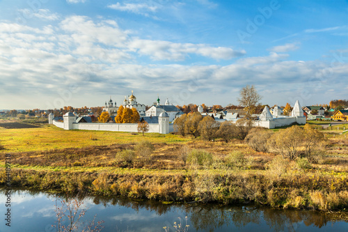 View of Pokrovsky monastery in Suzdal, Russia