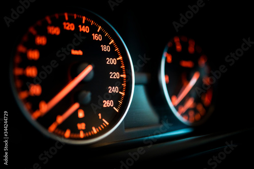 car speedometer and odometer