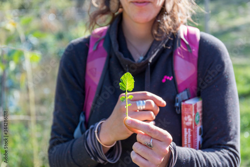 Jeune femme propose initiation à la botanique