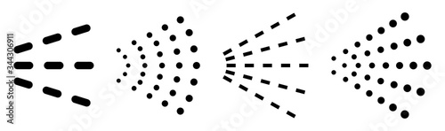 Spray simple icons. Vector illustration