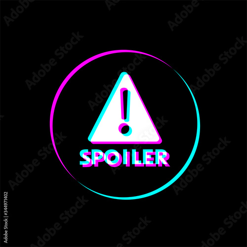 Creative design of spoiler alert advise