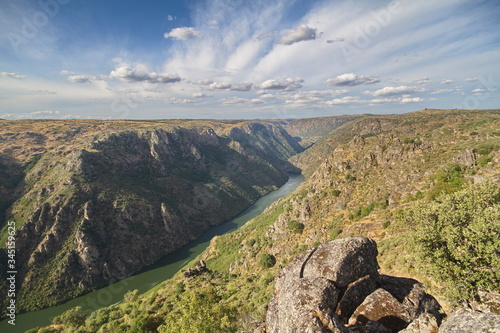 Arribes del Duero, Salamanca/Spain; Aug. 06, 2013. Los Arribes del Duero is a privileged natural space where the rugged beauty of its granite landscape and a rich and varied fauna and flora stand out.