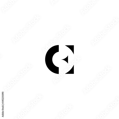 EC CE Letter Logo Design Template