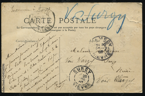 old French postcard