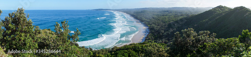 Panoramic view of Byron bay in australia