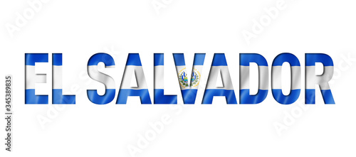 Salvadoran flag text font