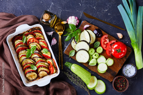 french tian provencal, baked vegetable side dish