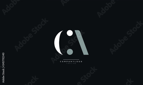 CA Letter Logo Design Icon Vector Symbol