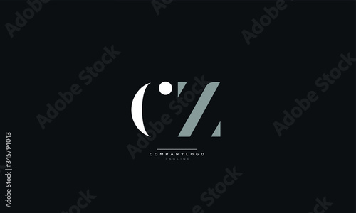 CZ Letter Logo Design Icon Vector Symbol