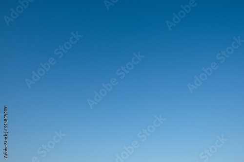 Clear blue sky nature background.