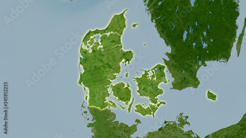 Denmark, satellite B - light glow