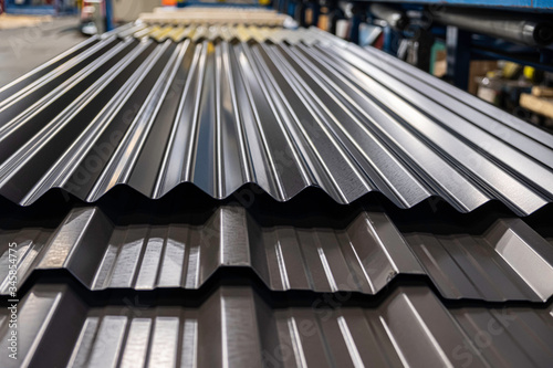 Metal Corrugated roofing profiles in metal roofing factory