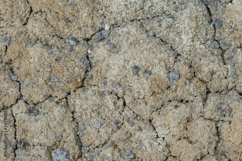 kaolin soil at the place of its extraction