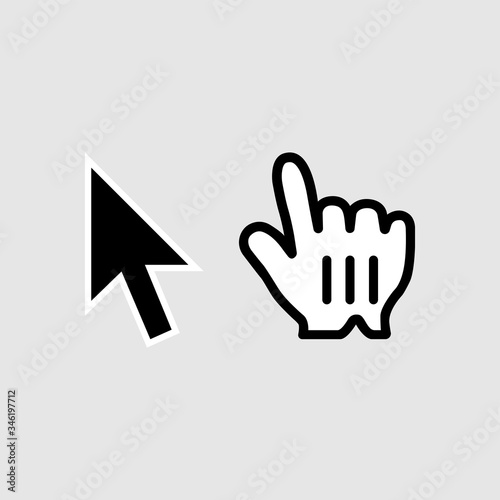 Click icon. Cursor symbol modern, simple, vector, icon for website design, mobile app, ui. Vector Illustration