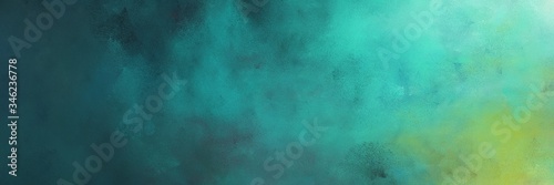 beautiful abstract painting background texture with dark slate gray, medium aqua marine and blue chill colors and space for text or image. can be used as postcard or poster