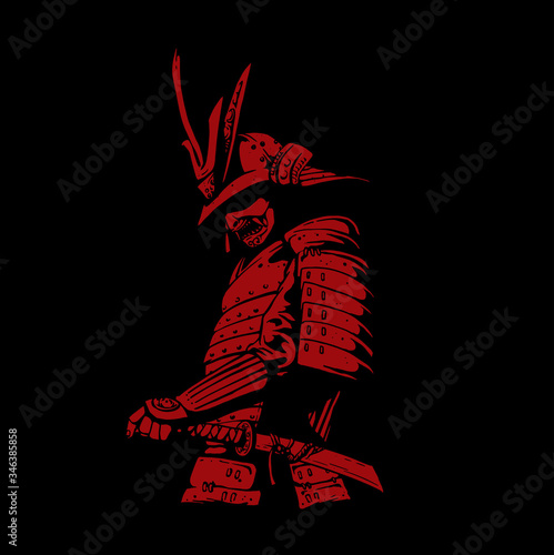 samurai character illustration