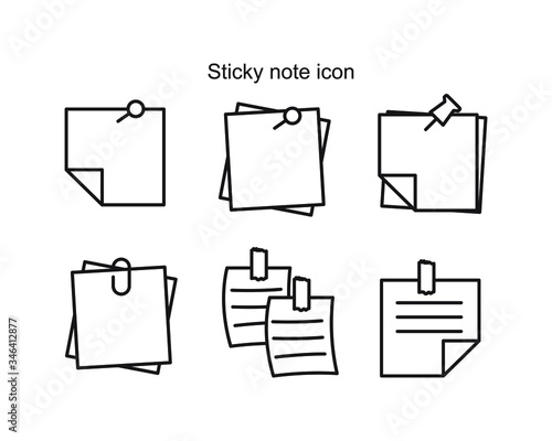 Sticky note icon