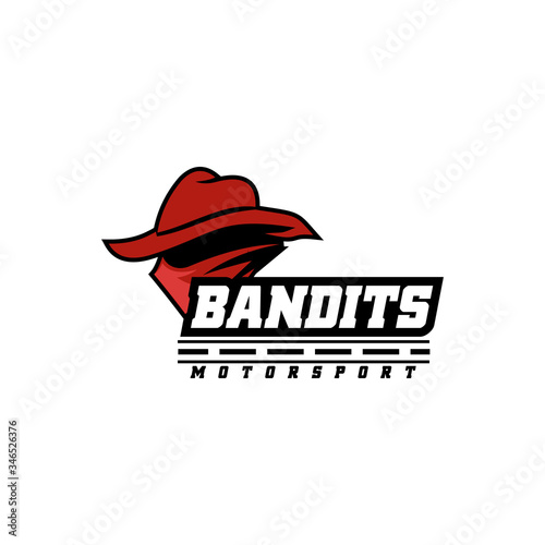 bandit esport logo design illustration