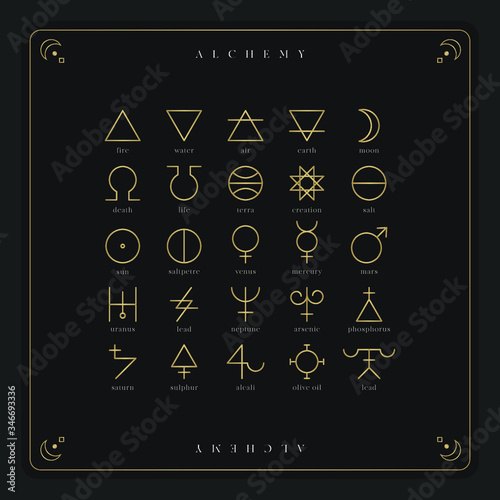 alchemy symbol astrology mystic magic polygon