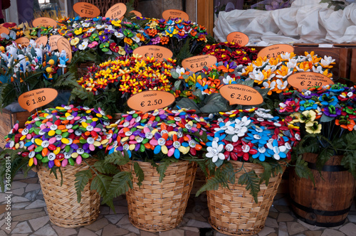 Confetti flowers made in Sulmona (Italy)