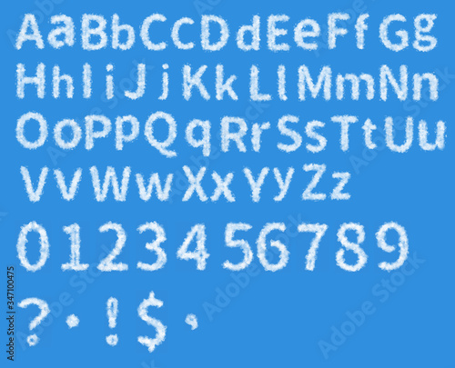 Cloud letters Clouds Clipart, Cloud alphabats png