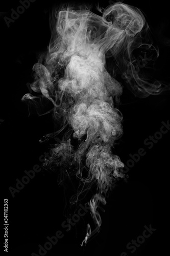 White smoke and fog smoke effect