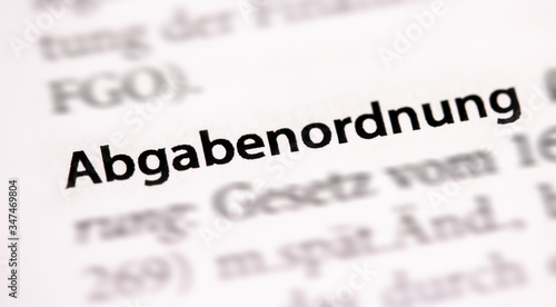 Abgabenordnung (AO)