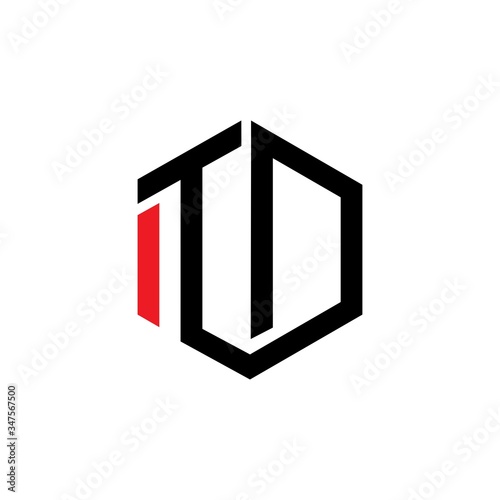 Creative minimal Letter ITD logo design vector. 