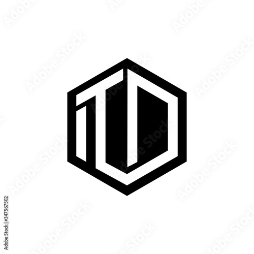 Creative minimal Letter ITD logo design vector. 