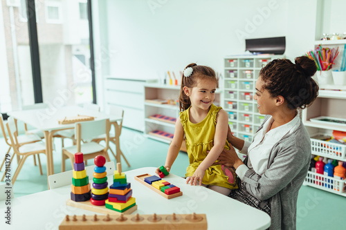 Playful time at kindergartner