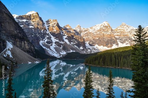 Moraine Lake in the morning